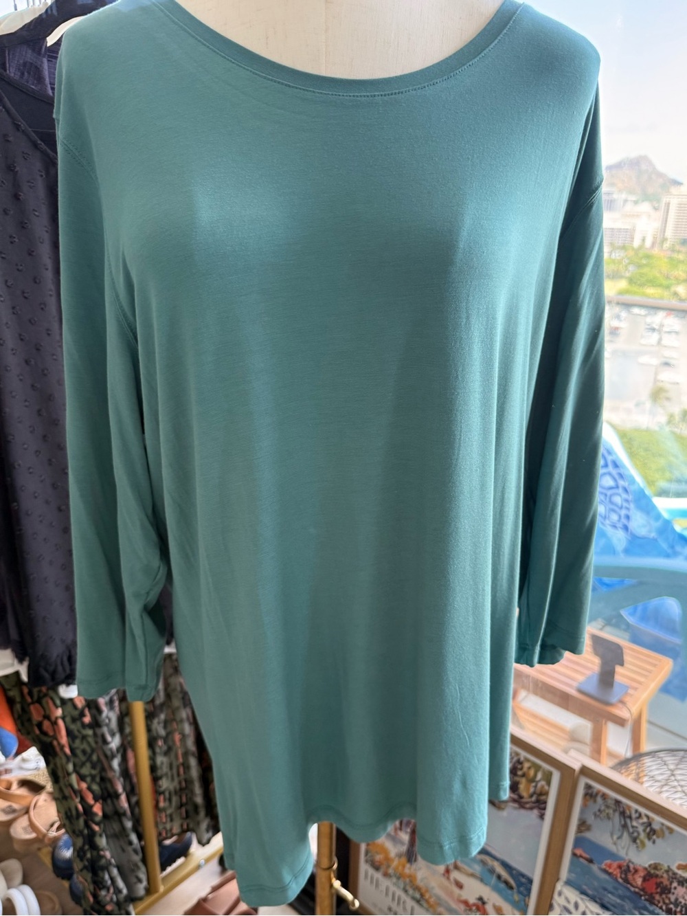 RIP SKIRT Women’s Teal Long Sleeve Tee